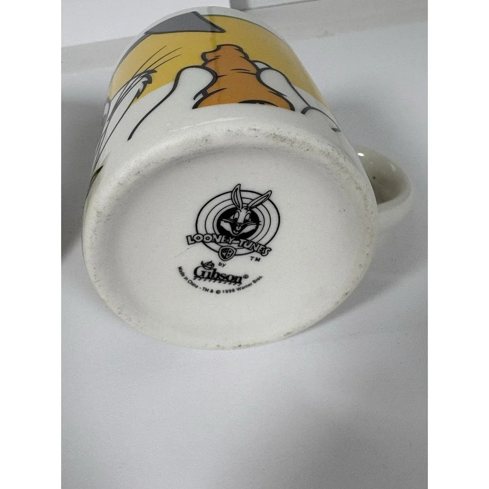 Looney Tunes Bugs Bunny Kids Dish Set 3-Piece Plate Bowl Cup Gibson 1998